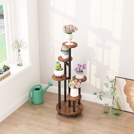 Flower Pot Stand Vertical Stepped Decorative Flower Stand