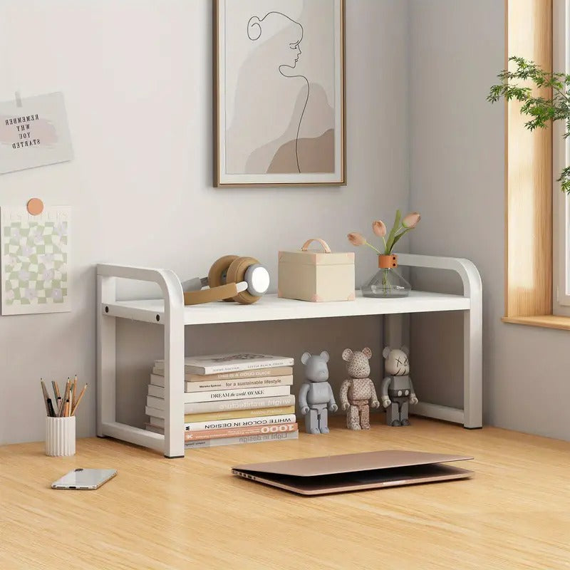 Multifunctional Desktop Bookshelf With Adjustable Height