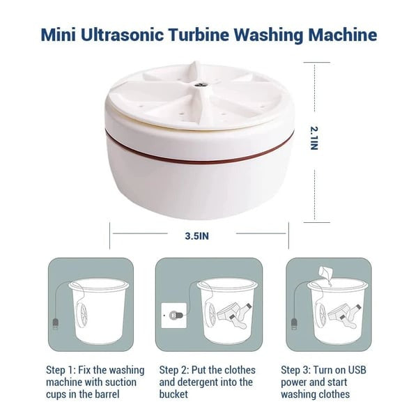 Portable Ultrasonic Washing Machine
