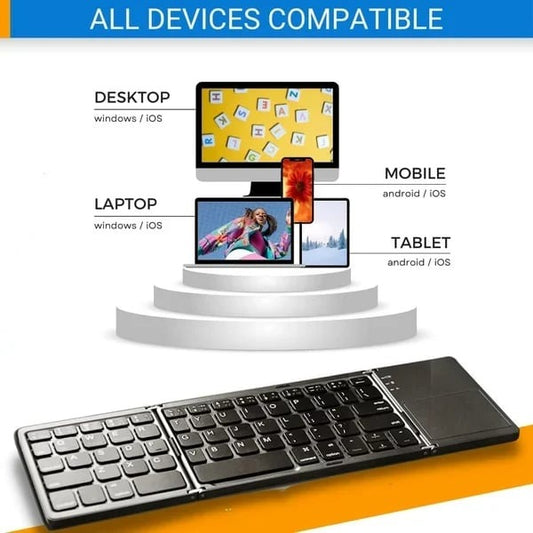 Portable Foldable Bluetooth keyboard