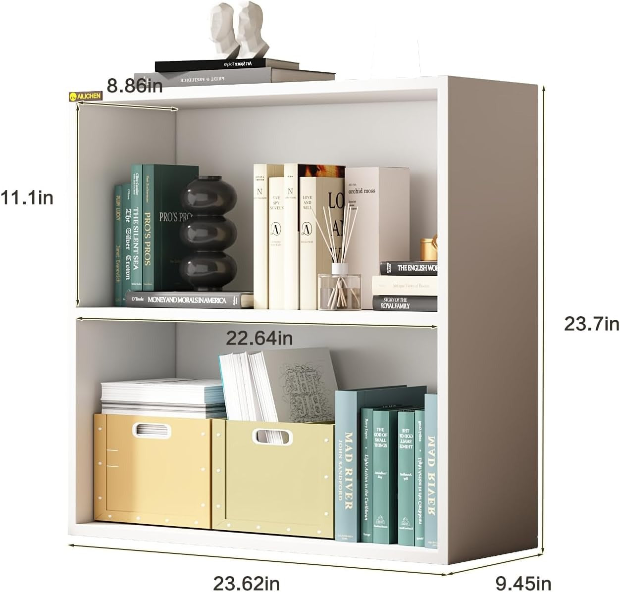 2 Tier Display Storage for Home Office
