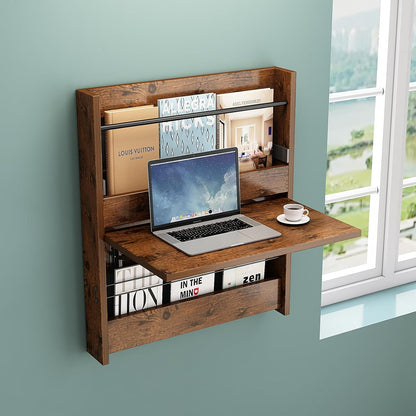Wall-Mounted Computer Desk Small Workstation