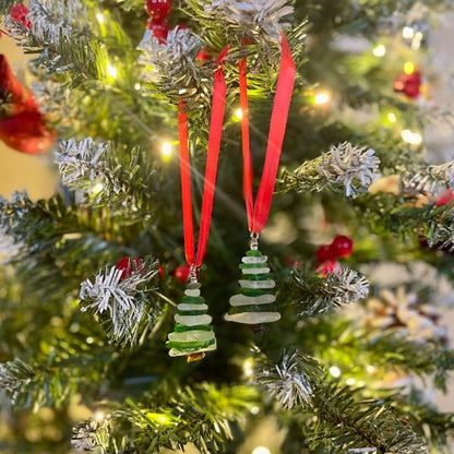 🎄Lake Erie Sea Glass Christmas Tree Ornament🔥