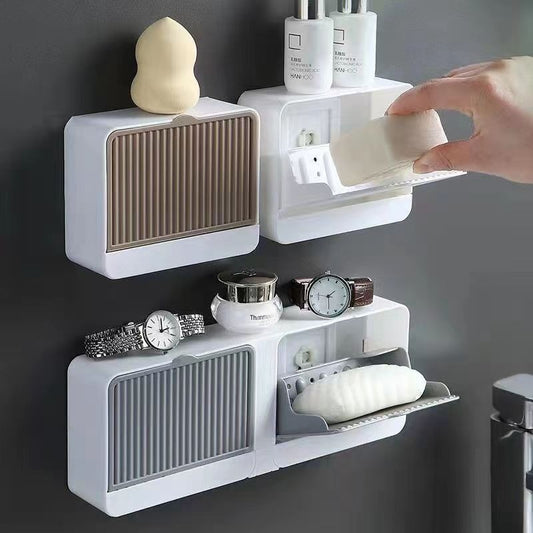 WALL-MOUNTED SOAP HOLDER
