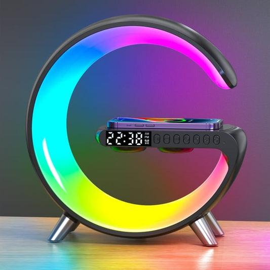 Intelligent Wireless Charger Atmosphere Light Lamp Alarm Clock