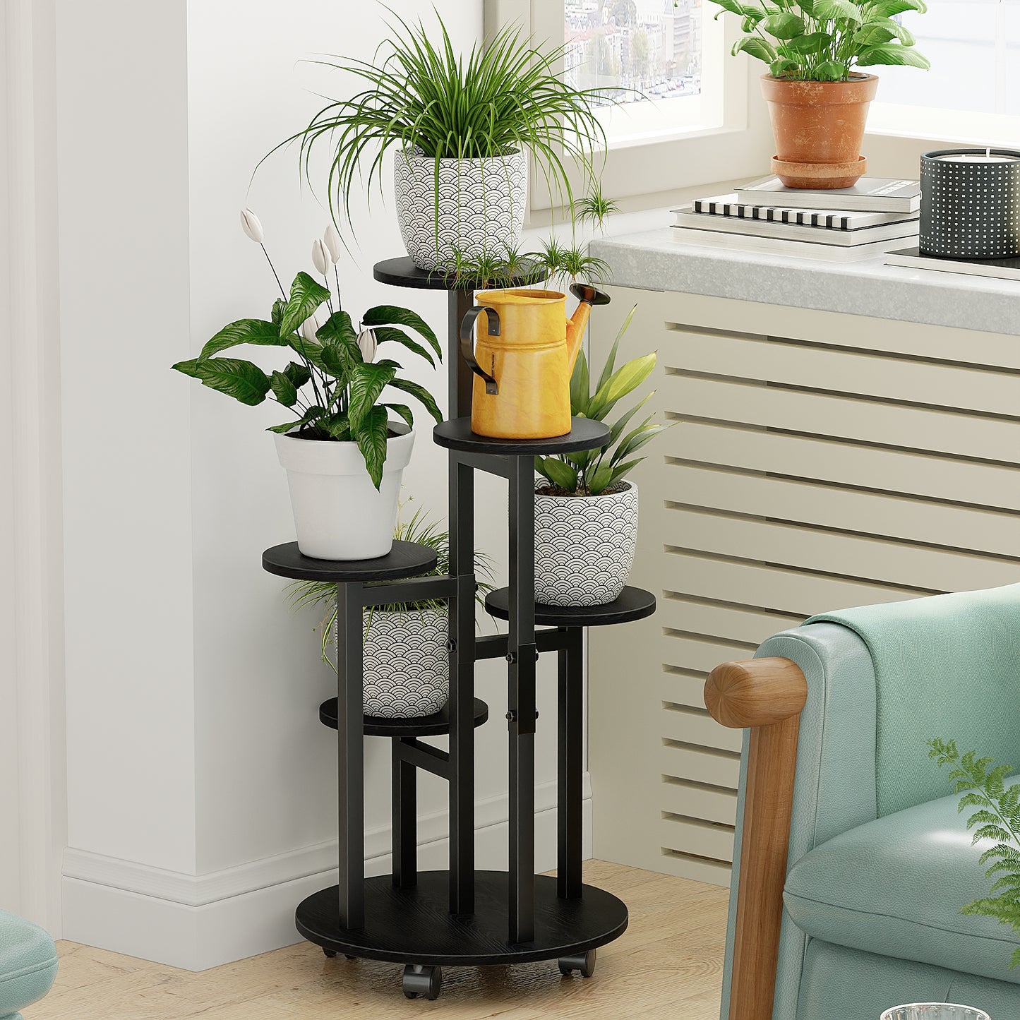 Flower Pot Stand Vertical Stepped Decorative Flower Stand