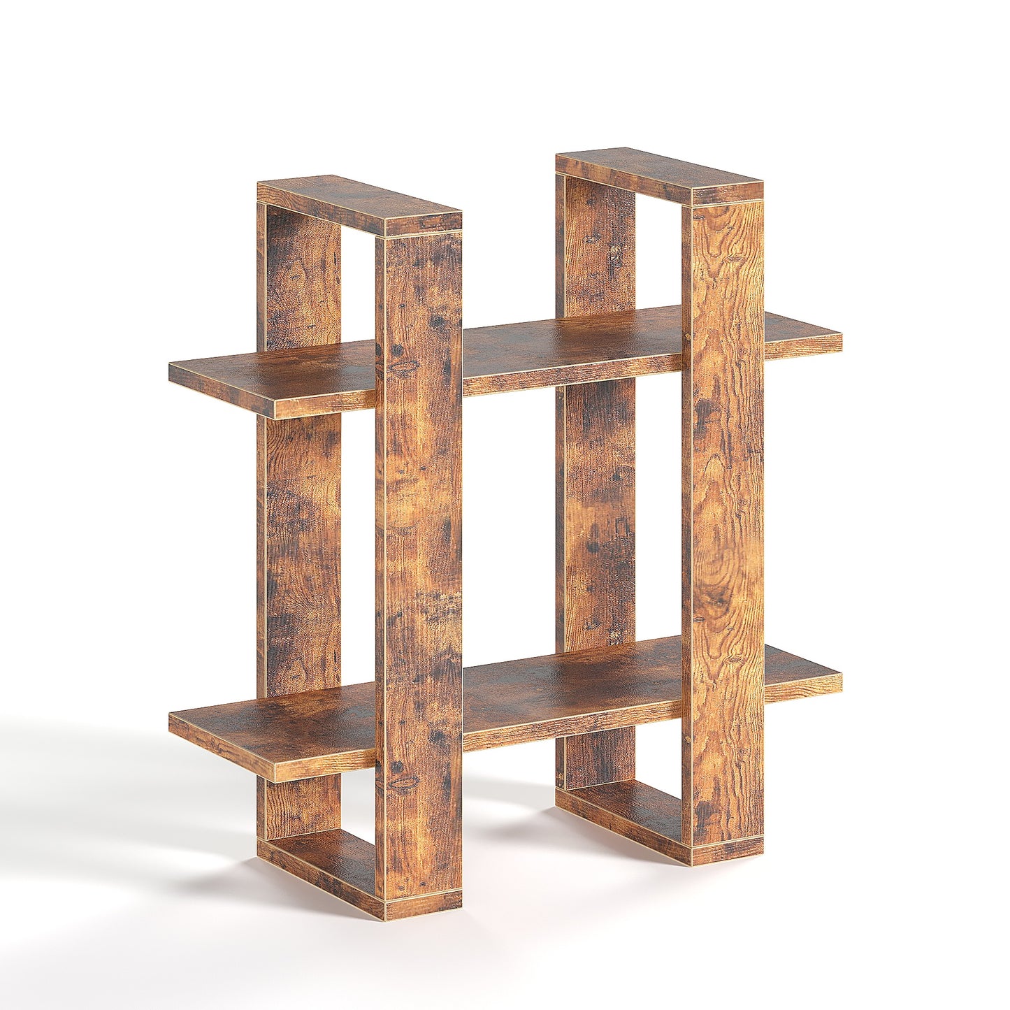 Floating Shelves for Wall Walnut Mounted Shelving Unit | MIN WIN