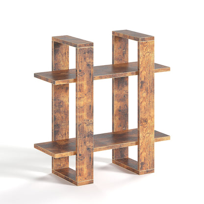 Floating Shelves for Wall Walnut Mounted Shelving Unit | MIN WIN