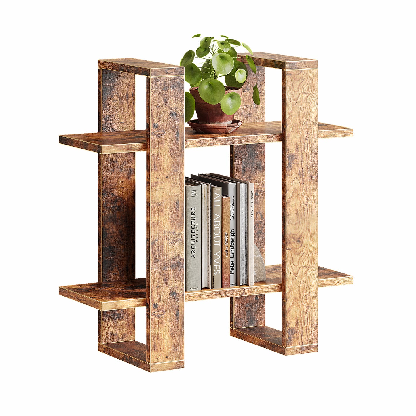 Floating Shelves for Wall Walnut Mounted Shelving Unit | MIN WIN