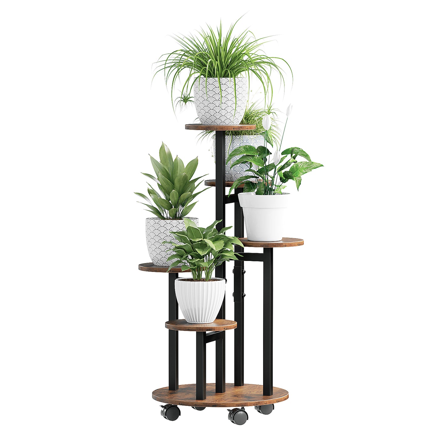 Flower Pot Stand Vertical Stepped Decorative Flower Stand