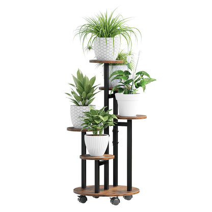 Flower Pot Stand Vertical Stepped Decorative Flower Stand