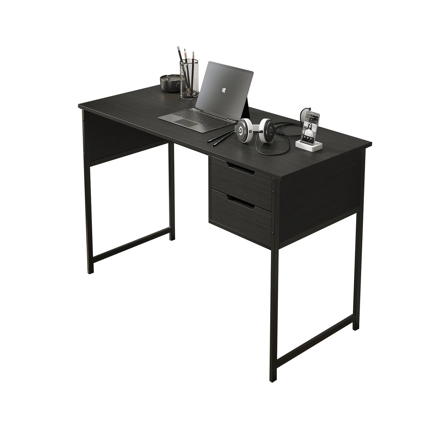 Modern Writing Desk Home Office Desk with Drawers Notebook Workstation